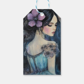 Violet Dreams Watercolor Presentetikett