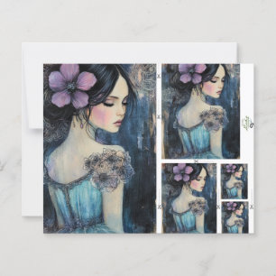 Violet Dreams Watercolor Scrapbook Lakan