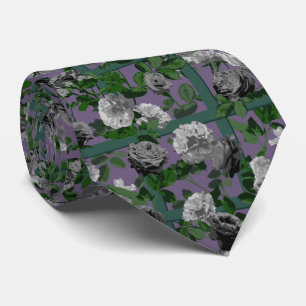 Violet Elegant Blommigt Ro Slips