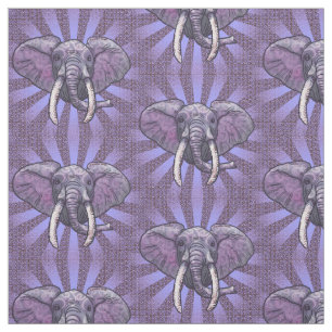 Violet Elephant Ansikte Tyg