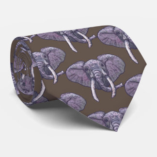 Violet Elephant Tie Slips