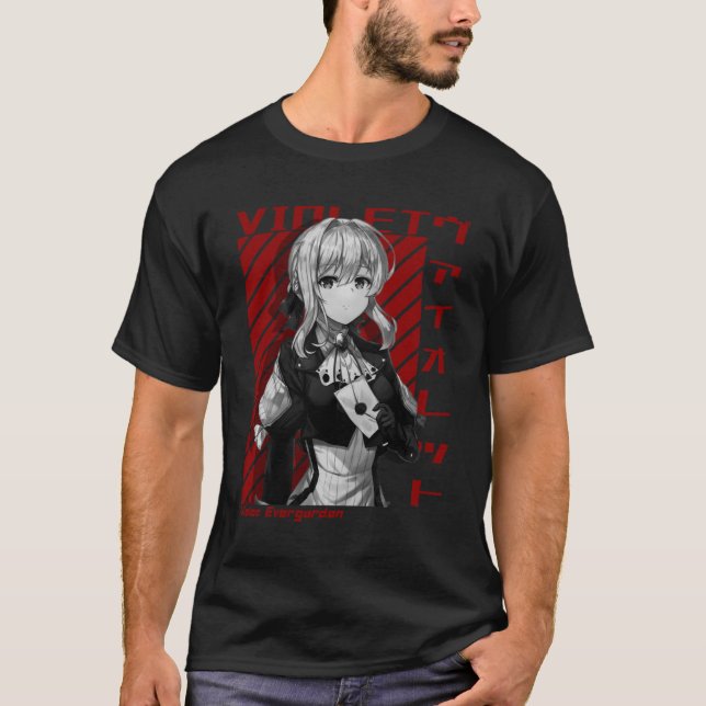 Violet Everträdgårds ANIME TECKNAD MANGA MEME GIFT T Shirt (Framsida)