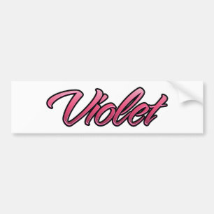 Violet faded rosa Aufkleber Sticker Bildekal