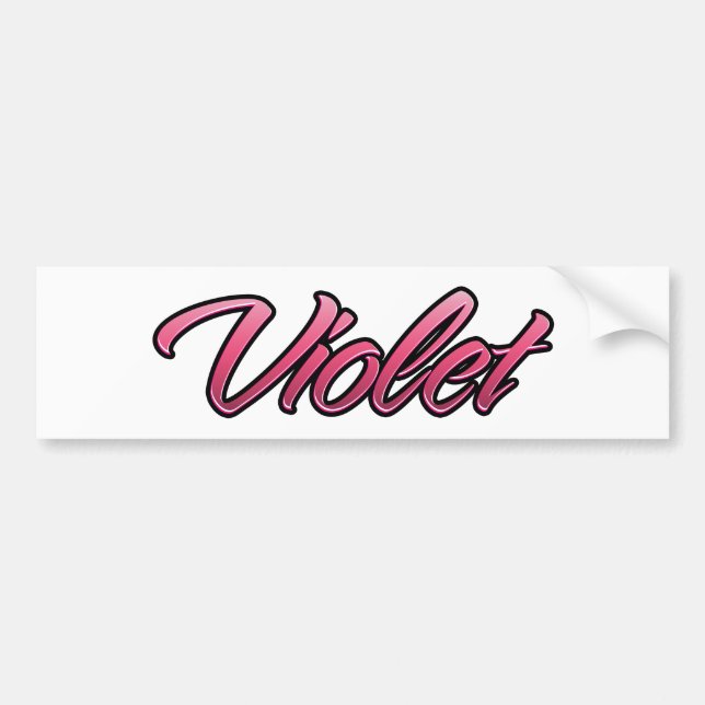 Violet faded rosa Aufkleber Sticker Bildekal (Framsidan)