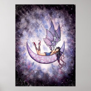 Violet Fairy på månens affisch av Molly Harrison
