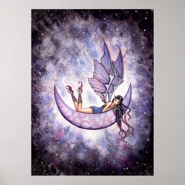 Violet Fairy på månens affisch av Molly Harrison (Framsidan)