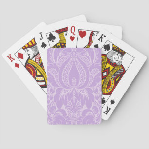 Violet Fantasy Blommigt Spelkort