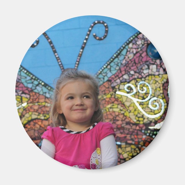 Violet (fårfisk) Butterfly Magnet (Framsidan)