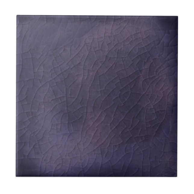 Violet Faux Crackle Reproduction Ceramic Wall TIle Kakelplatta (Framsidan)