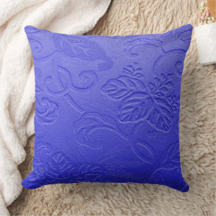 Violet Faux Embossed Löv Mönster Kudde