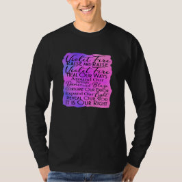Violet Fire Prayer: Lagningsåtgärder T Shirt