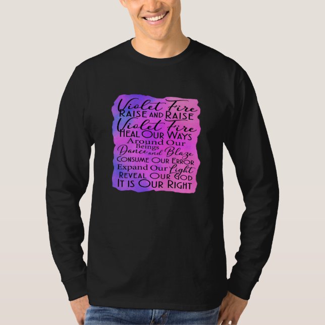 Violet Fire Prayer: Lagningsåtgärder T Shirt (Framsida)