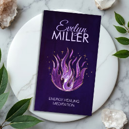 Violet flame - Amethyst Visitkort