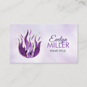 Violet flame - Amethyst Visitkort