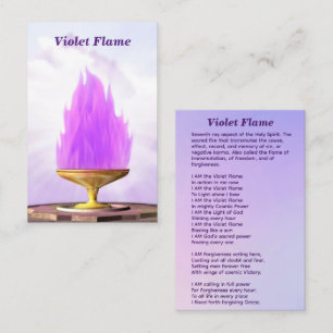 Violet Flame Chalice Visitkort