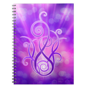 Violet Flame/Violet Fire Anteckningsbok Med Spiral