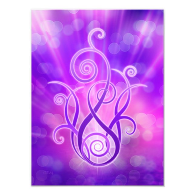 Violet Flame/Violet Fire Fototryck (Framsidan)