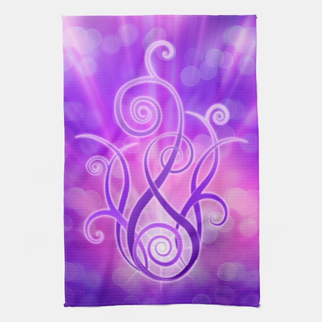 Violet Flame/Violet Fire Kökshandduk (Vertikal)