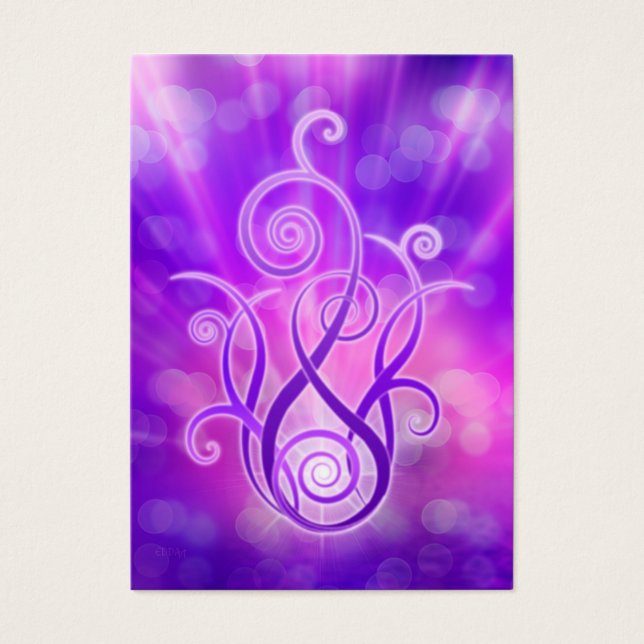 Violet Flame/Violet Fire Visitkort (Framsidan)