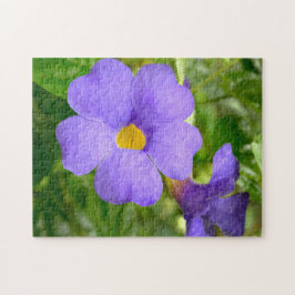 Violet Flower blooming aesthetic Photo - Pussel