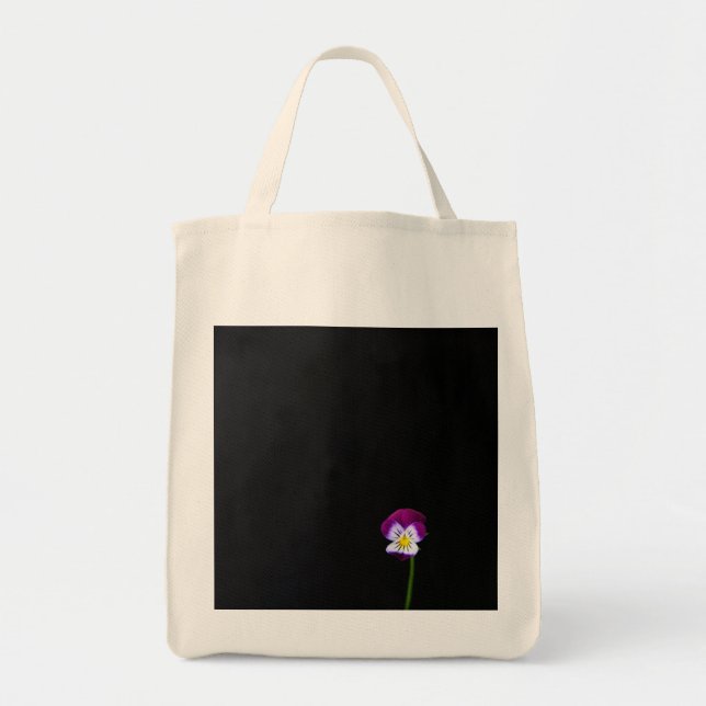 Violet Flower Gtm Tygkasse (Framsidan)