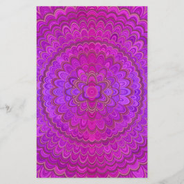 Violet Flower Mandala Flygblad