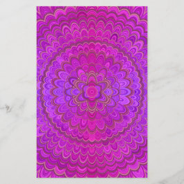 Violet Flower Mandala Flygblad