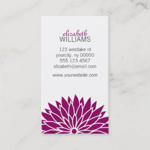 Violet Flower Visitkort
