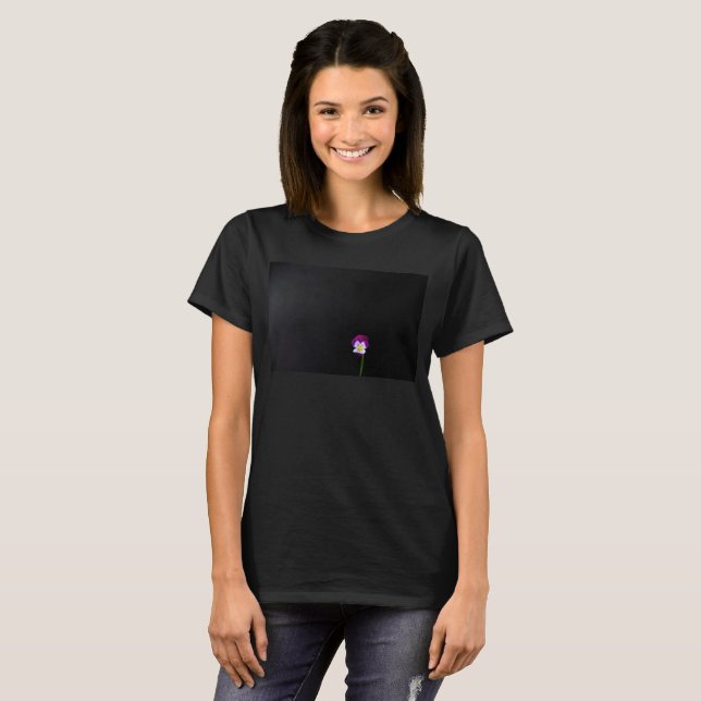 Violet Flower wccna T Shirt (Hel framsida)