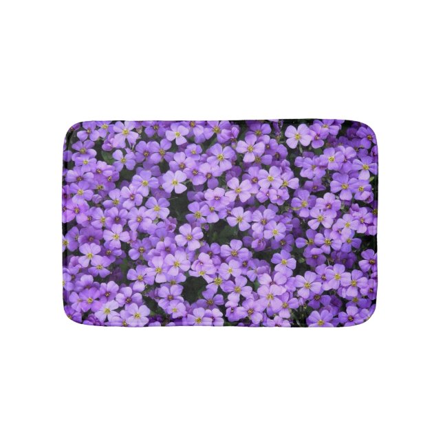 Violet Flowers Bath Mat Badrumsmatta (Framsidan)