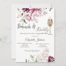 Violet Flowers Brunch & Bubbly Bröllopsdusch