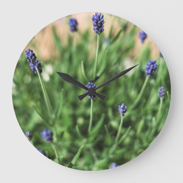 Violet Flowers - klocka (Framsida)