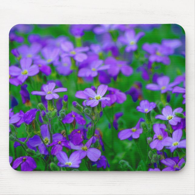Violet Flowers Mousepad Musmatta (Framsidan)