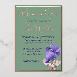 Violet Flowers på Grönt Bröllop