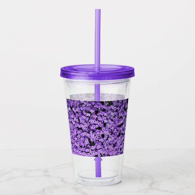 Violet Flowers Take Away Mugg (Framsida)