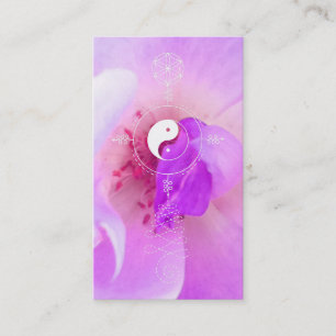 Violet för *~*Fuchia rosa blommigt för rosa Visitkort