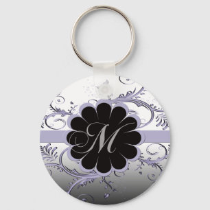 Violet för Monogrambrev M Nyckelring