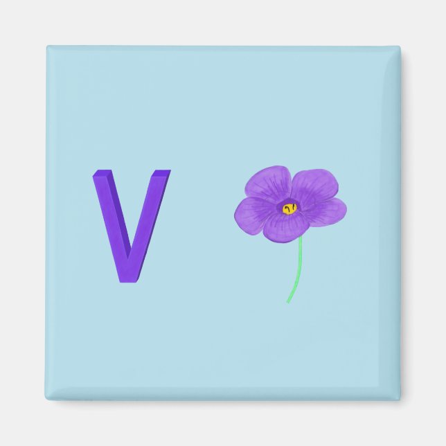 Violet Fridge Magnet (Framsidan)