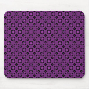 Violet Funky Circles Mousepad Musmatta
