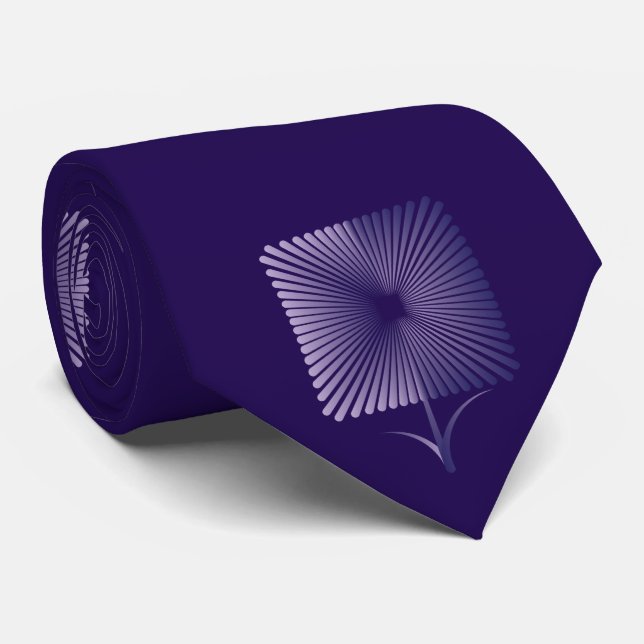 Violet fyrkantig blomma slips (Rullad)
