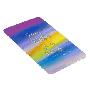Violet & Golden Ray Abstrakt Magnet