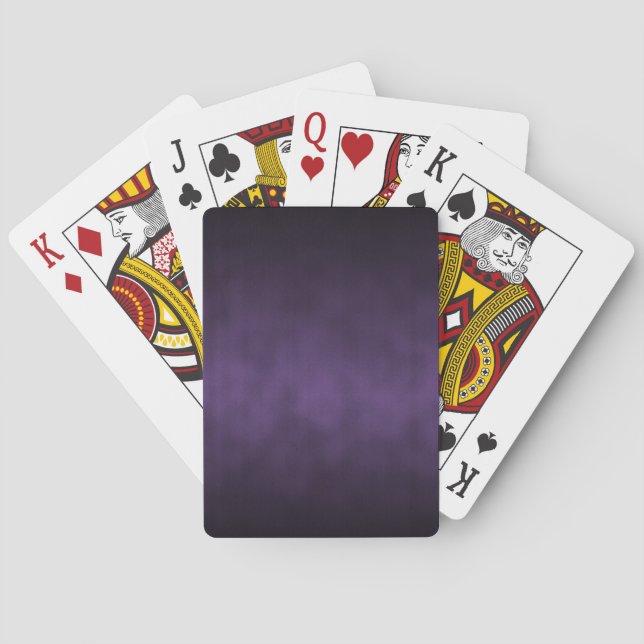 Violet Gothic Ombre Bakgrundskonst Casinokort (Baksidan)
