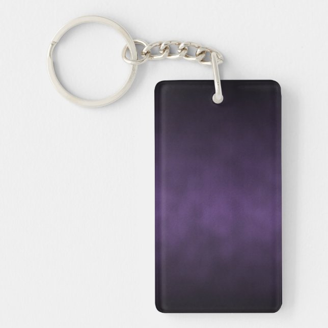 Violet Gothic Ombre Bakgrundskonst Nyckelring (Framsidan)