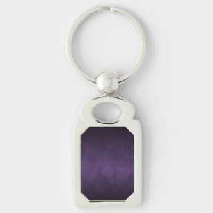 Violet Gothic Ombre Bakgrundskonst Rektangulärt Silverfärgad Nyckelring