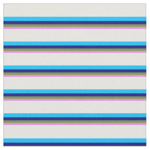Violet, Grönt, blå, djup Himlar Blue & White-Färga Tyg