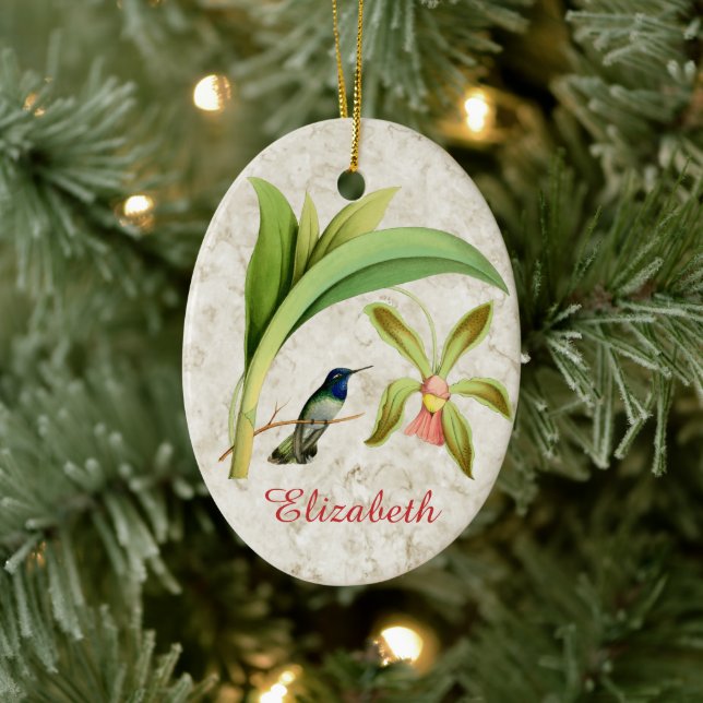 Violet Headed Hummingbird Ornament (Träd)
