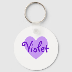 Violet Heart Nyckelring