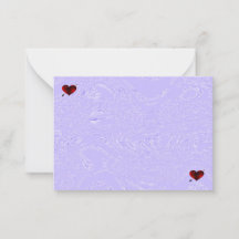 Violet Honeycomb och Hearts Note Cards