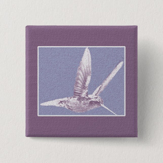 Violet Hummingbird-knapp Knapp (Framsida)