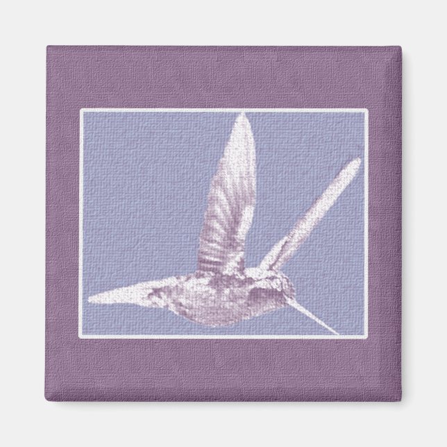 Violet Hummingbird Magnet (Framsidan)